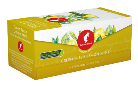 купить Чай зеленый в пакетиках Julius Meinl Green Fresh Lemon Mint, 25 пак/уп (Юлиус Майнл)