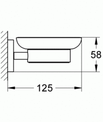 Мыльница с держателем GROHE Essentials 40444001