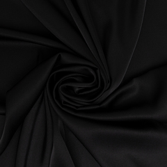Атлас Армани стрейч, 90 гр/м2, 145 см, чёрный