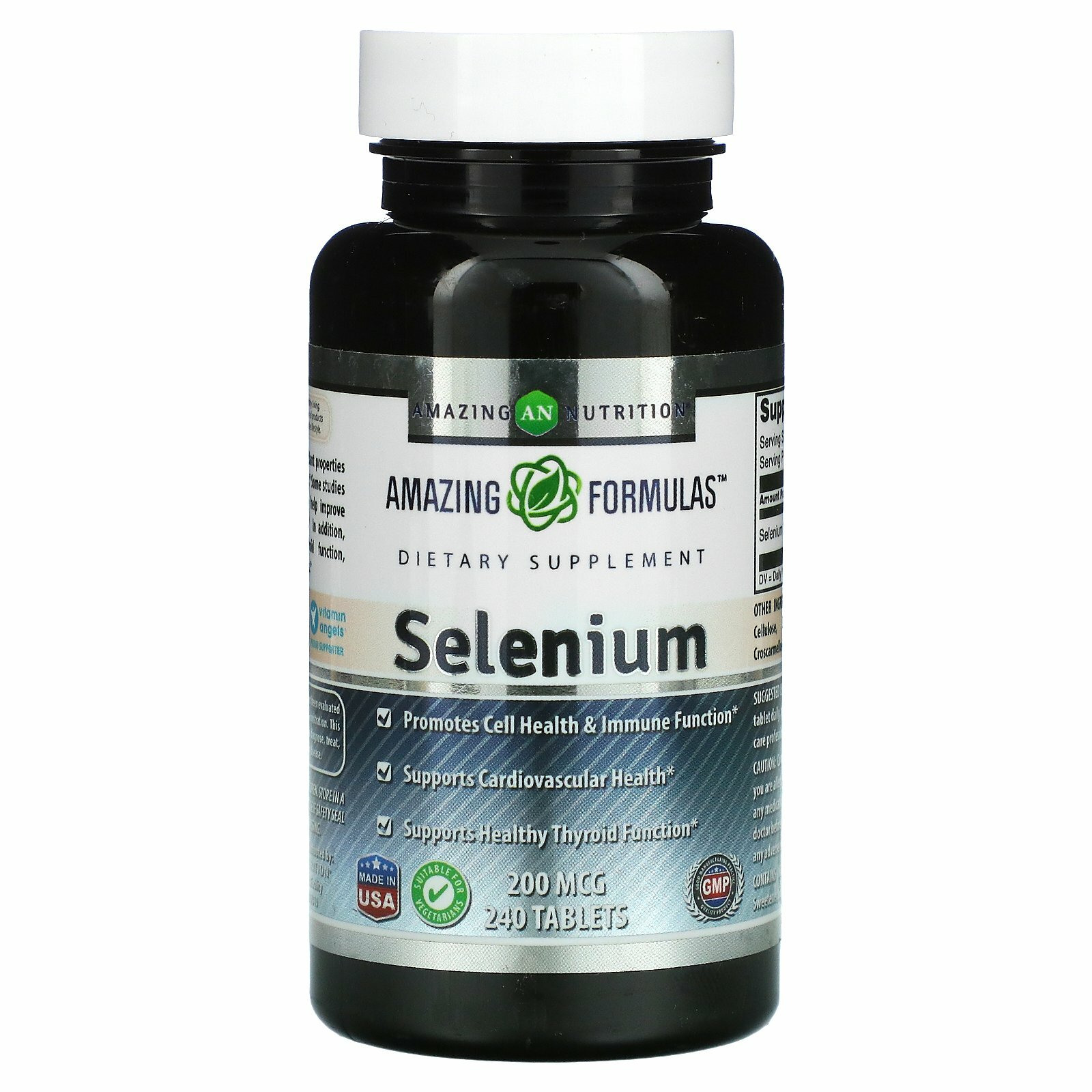 Amazing Nutrition, Селен, 200 мкг, 240 таблеток AMN-02198 – купить за 2 ...