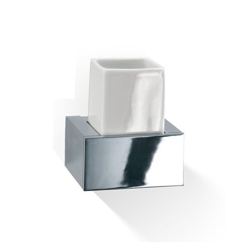 Decor Walther 0591900 Decor Walther Brick WMG Стакан подвесной, фарфор белый, цвет: хром