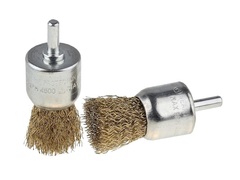 ЗУБР 30 мм, витая стальная латунированная проволока 0.3 мм, набор кистевых щеток для дрели, Профессионал (35225-30-H2)