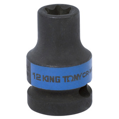 KING TONY (457512M) Головка торцевая ударная TORX Е-стандарт 1/2", E12