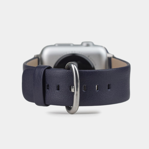 Ремешок для Apple Watch 44/45/46 mm из кожи теленка, цвета индиго