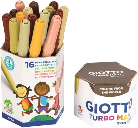 Набор маркеров Giotto Turbo Skin Tones, 16 шт