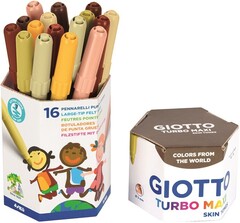 Набор маркеров Giotto Turbo Skin Tones, 16 шт