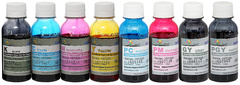 Комплект чернил DCTEC для Canon PIXMA PRO-100, PRO-200. 8 цветов по 100 мл.