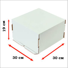 Коробка картонная усиленная гофрокартон 30*30*19 см