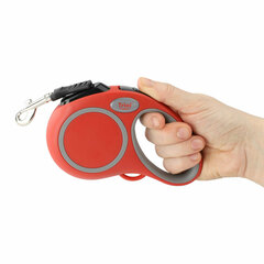 Triol Urban поводок-рулетка для собак XS, 3м до 12кг, лента, красный