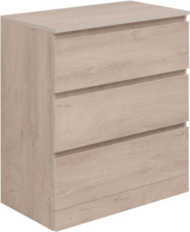 Aquanet Комод Сканди 700х400х780 3 ящ. цв. дуб эдгрейн (302549)