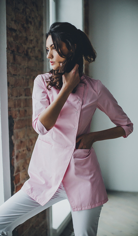 Блуза женская м272 toray твил розовый503