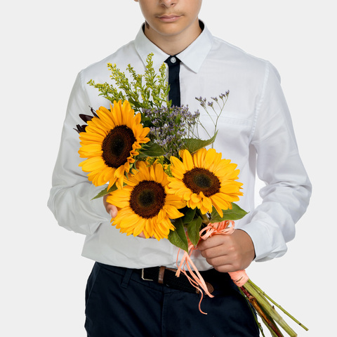 Букет 3 подсолнуха