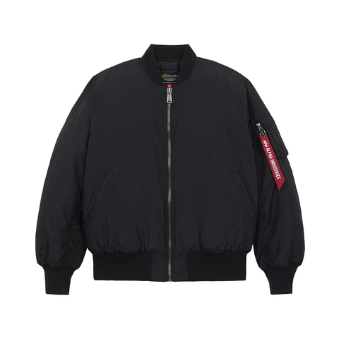 Бомбер Alpha Industries MA-1 Oxford Logo Black (Черный)