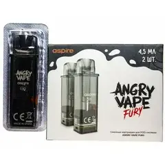 Картридж BRUSKO Angry VapeFury 4.5мл (Кр.2) (ЧЗ)