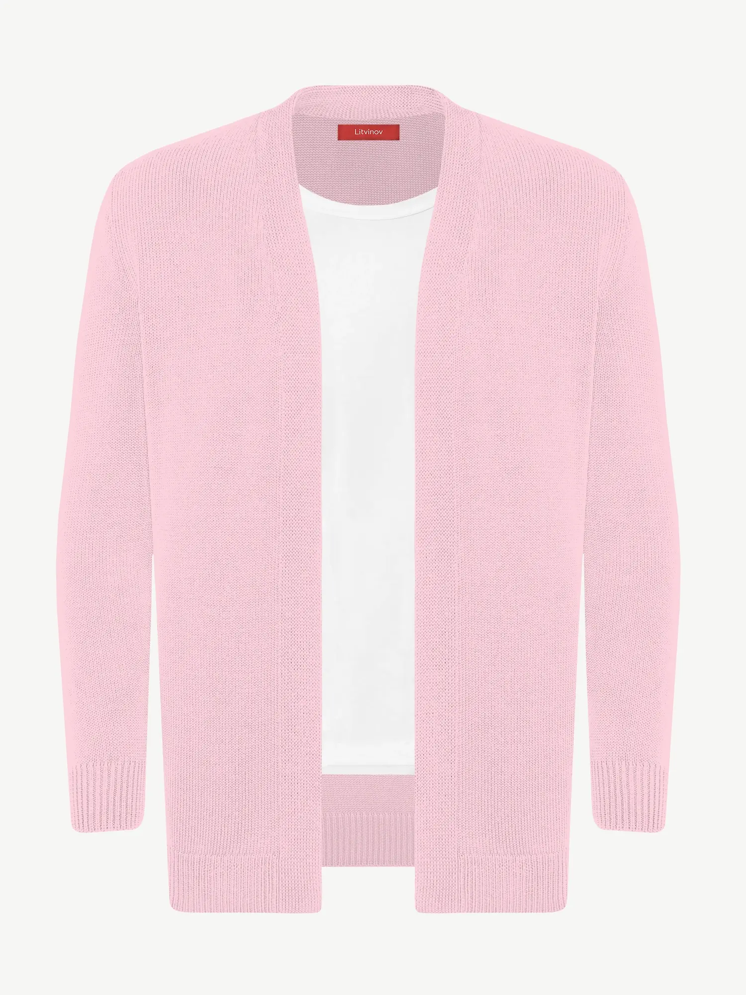 Кардиган с планкой из шелка