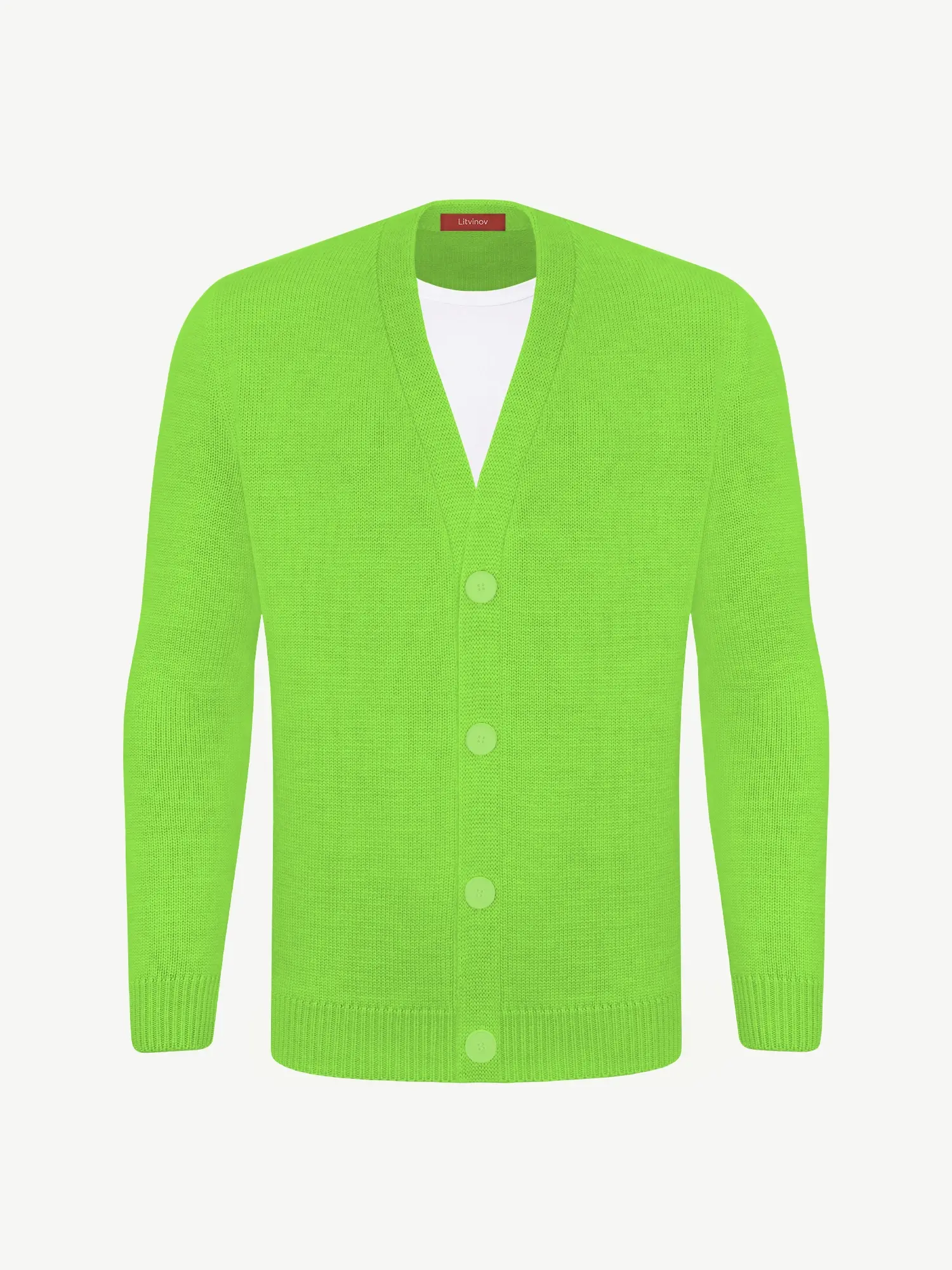 Кардиган с пуговицами из шелка