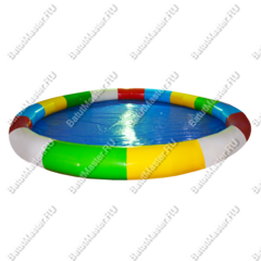 Круглый надувной бассейн «Разноцветный», 12*12*0,65 м