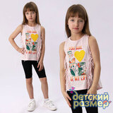 Топ с бахромой и пайетками