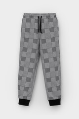 брюки  для мальчика  КР 400805/св.серый меланж,костюмная клетка к546