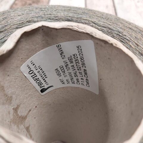 Меринос с кашемиром (10%) PROFILO VEGA 1400 серо-зеленый меланж