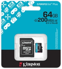 Карта памяти Kingston microSDXC Canvas Go! Plus (SDCG4/64GB) 64 Гб