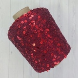 Пряжа Shine Paillettes 63112 красный на бордо