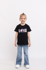 011_БК25 Футболка кор.рукав д/д, чёрный