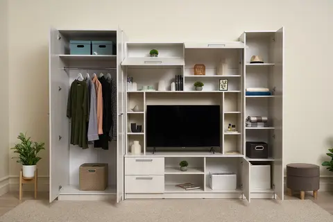 Гостиная Флора ясень белый