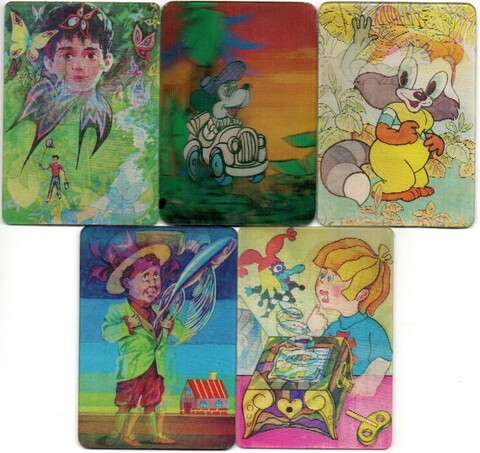 № 42 Набор из 5 стерео Календариков. Мультфильмы СССР 1983 - 1984 гг.