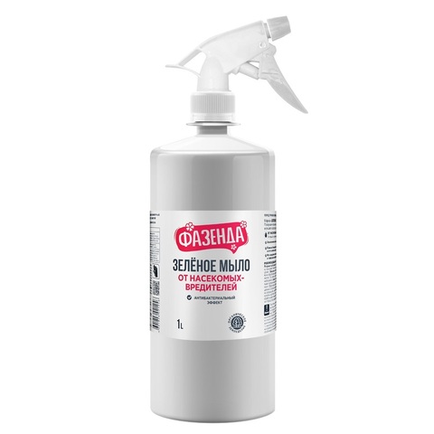 69-8-231 Зеленое мыло средство для защиты растений от насекомых-вредителей и болезней, 1л,01-690 Фазенда