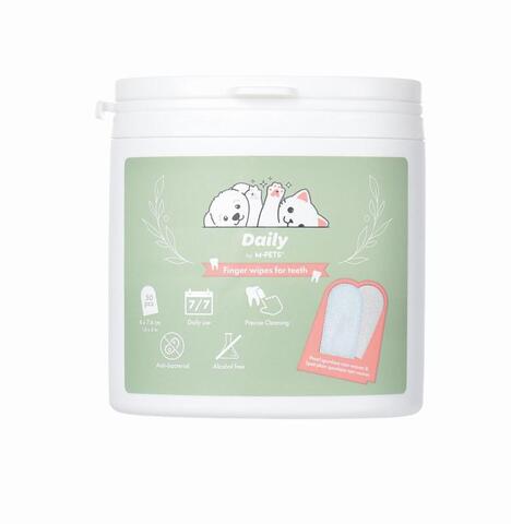 Mpets очищающие салфетки для зубов собак и кошек 50 шт