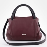 Сумка Саломея 278 наппа бордо + черный