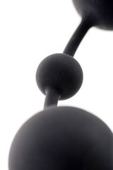 Черная анальная цепочка A-toys с шариками - 35,9 см. - 