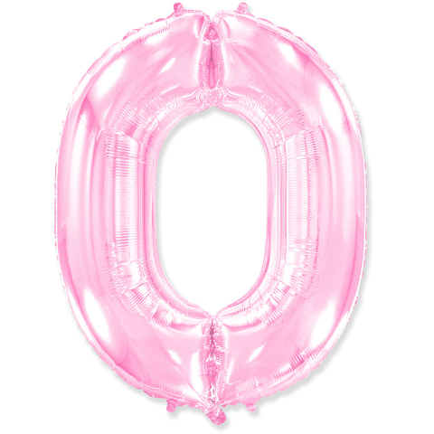 Цифра "0" розовый