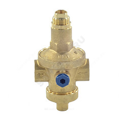 Регулятор давления мембранный латунь 224 Ду 32 Ру25 1 1/4" ВР Рн=1 - 7бар с выходом под манометр OR 0224.033