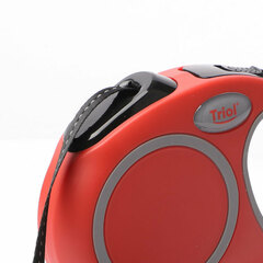 Triol Urban поводок-рулетка для собак XS, 3м до 12кг, лента, красный