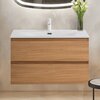 Cezares MOLVENO-100-2C-SO-LG MOLVENO База под раковину подвесная с двумя выкатными ящиками, Legno Grigio, 1000x500x500, MOLVENO-100-2C-SO-LG