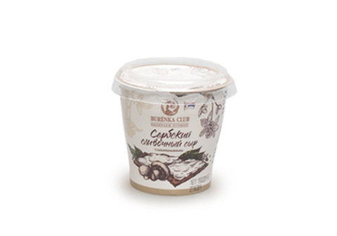 Сыр Сербский сливочный с шампиньонами Burenka Club, 150г
