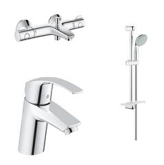 Комплект смесителей с душевым гарнитуром Grohe  124422 фото