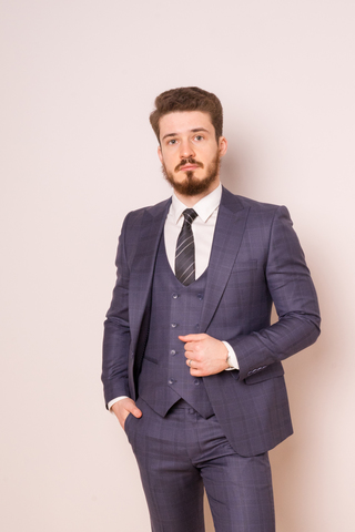 Костюм мужской - тройка Slim Fit Cesare Mariano 11/111