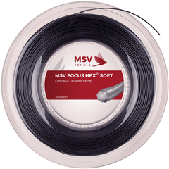 Теннисная струна MSV Focus Hex Soft BK - 1.3 Reel (200м), арт. 7042