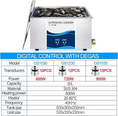 Ультразвуковой очиститель Granbo GS1530 (30 литров, 900W)