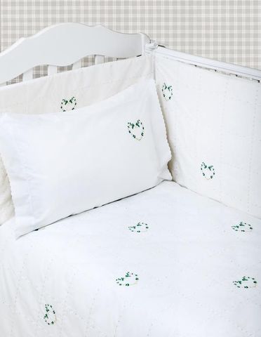 Бампер для детской кроватки 390х45 Luxberry Сердечки