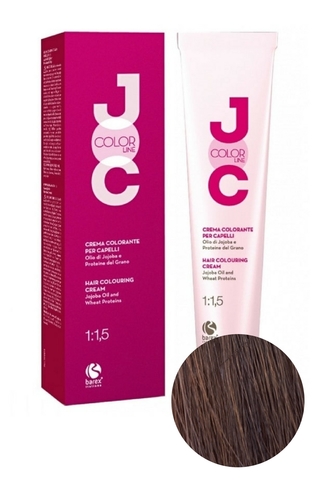 Крем-краска для волос 5.4 светлый каштан медный JOC COLOR, Barex