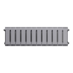 Royal Thermo PianoForte 200 Silver Satin, 12 секций - радиатор с подключением нижним правым