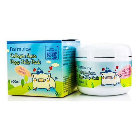 Farmstay Collagen Aqua Piggy Jelly Pack - Маска-желе со свиным коллагеном