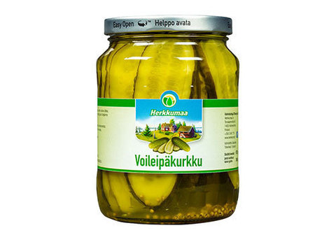 Огурцы Herkkumaa бутербродные, 670мл