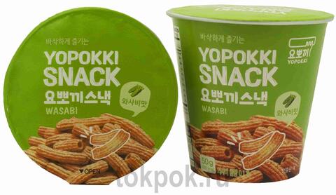 Снеки со вкусом васаби Yopokki Snack Wasabi, 50 гр