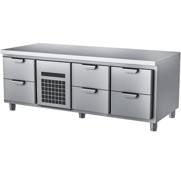 Стол холодильный низкий HAPPYCHEF TC GL 2-CR-2-2