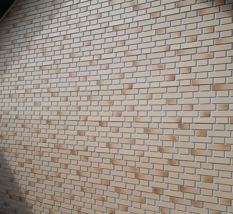 Фасадная панель Деке flamish 1183x443 мм желтый жженый